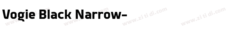 Vogie Black Narrow字体转换